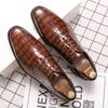 Fashion Buckle Business Dress Shoes Men's Shoes Pattern Embossed Casual Shoes Pointed Youth Fashion Shoes Zapatos Hombre