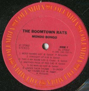 

LP Record BOOMTOWN RATS - Mondo Bongo JC37062PROMO COLUMBIA 1981 US Rock Used
