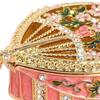 Enamel Jewelry Box Decorative Organizer Dressing Table Trinket for Desktop