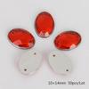 Round Multi-Faceted Acrylic Rhinestones with Double-Hole Flat-Back for Jewelry Accessories