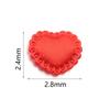 50Pcs/Lot Colorful Fabric Love Heart Petals Sponge Petal Patches For DIY Wedding Party Hairclip Clothing Decoration Supplies