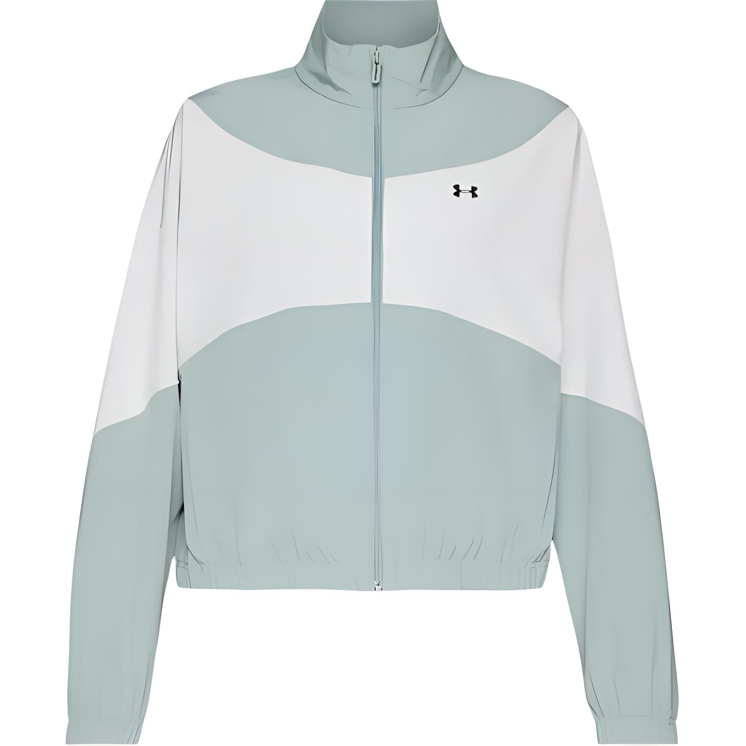 

Under Armour Rival Comfortable Waterproof Loose Breathable Jacket Women Jacket Silicone-Green Water-Green White 1389631-348 XL
