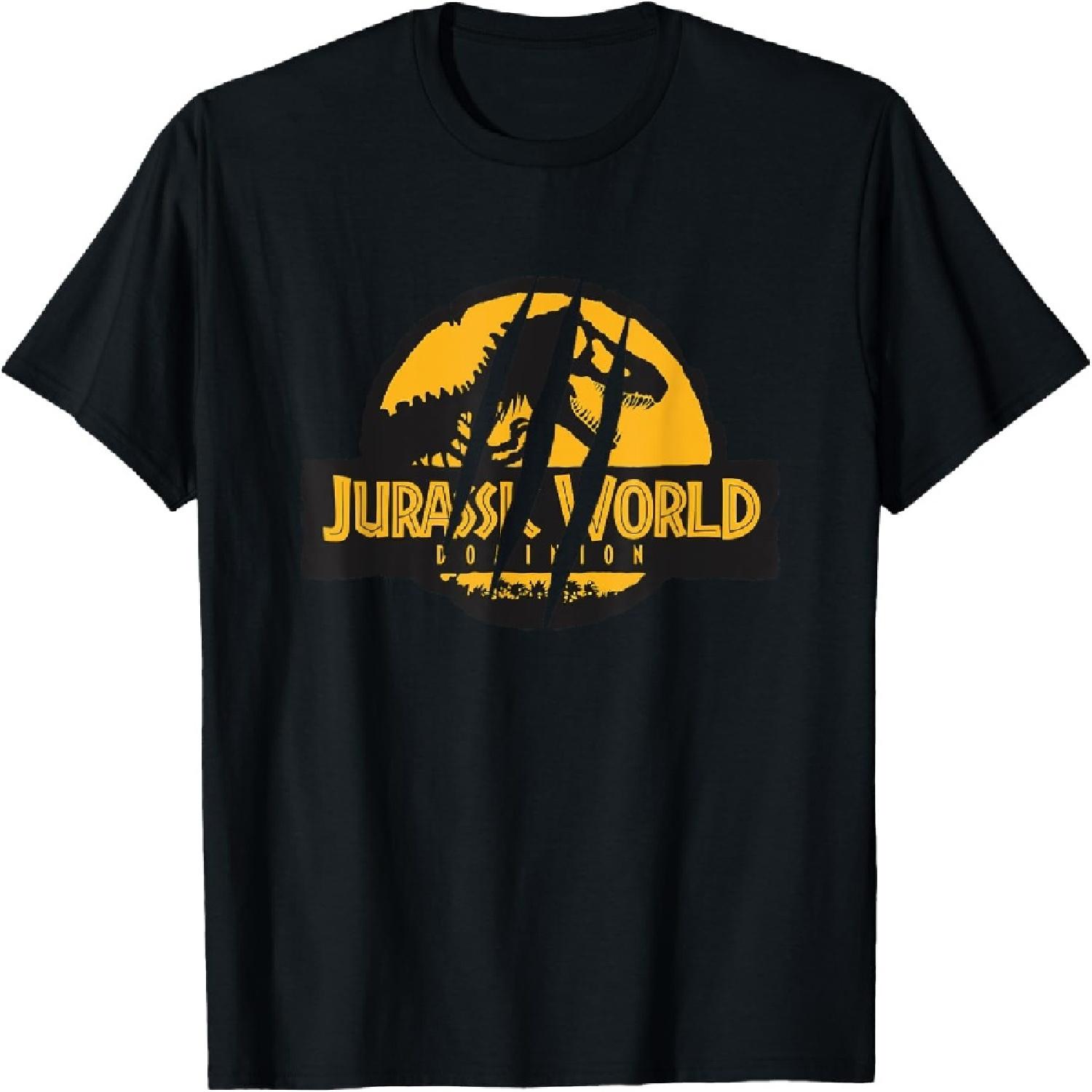 

Jurassic World Dominion Claw Marks Classic Logo Vintage T-Shirt XXXXXL чорний
