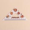 Cute Triangle Protractor Set Cartoon Capybara Pattern Ruler Set Ruler Four-piece Set  Kids Gifts