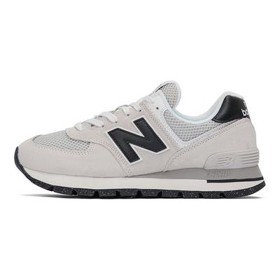Nb 574 Tela Piel de Vacuno Serraje Cómodo Ligero Amortiguación Transpirable Deportivo Duradero Zapatillas Lifestyle de Caña Baja ML574DMG-D
