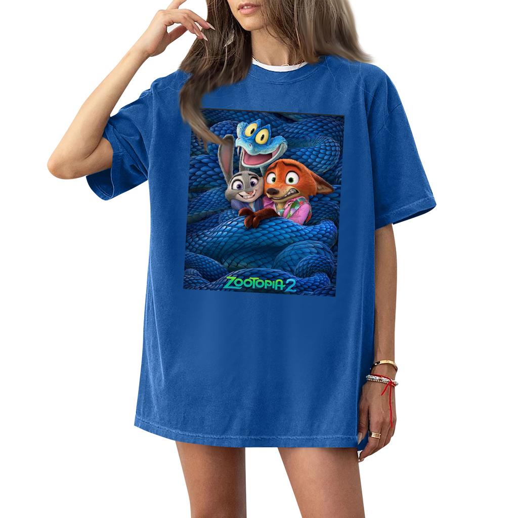 Women's Casual Fashion Round Neck Printed Short Sleeve T-Shirt Top