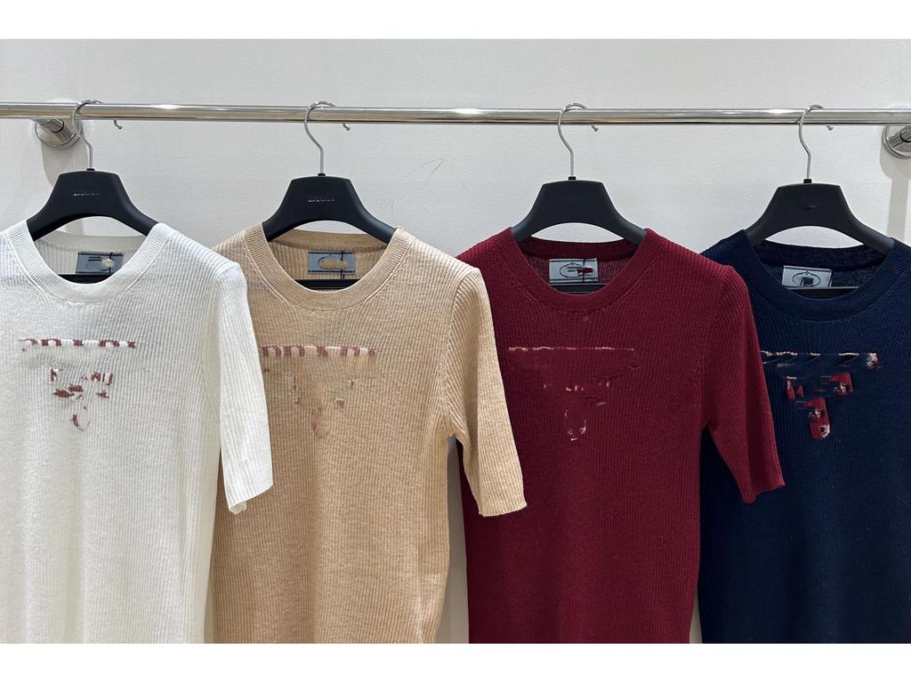 Women's Slim Fit White T-shirt with Summer Embroidered Logo