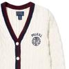 Polo Ralph Lauren Sweater Kids Letter Logo Embroidery Cable Knit Cardigan Kids Sweaters Off-White 313916555-001