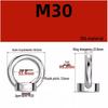 304 Stainless Steel Lifting Eye Nut - Round, Triangular Lug Nut Ring Cap