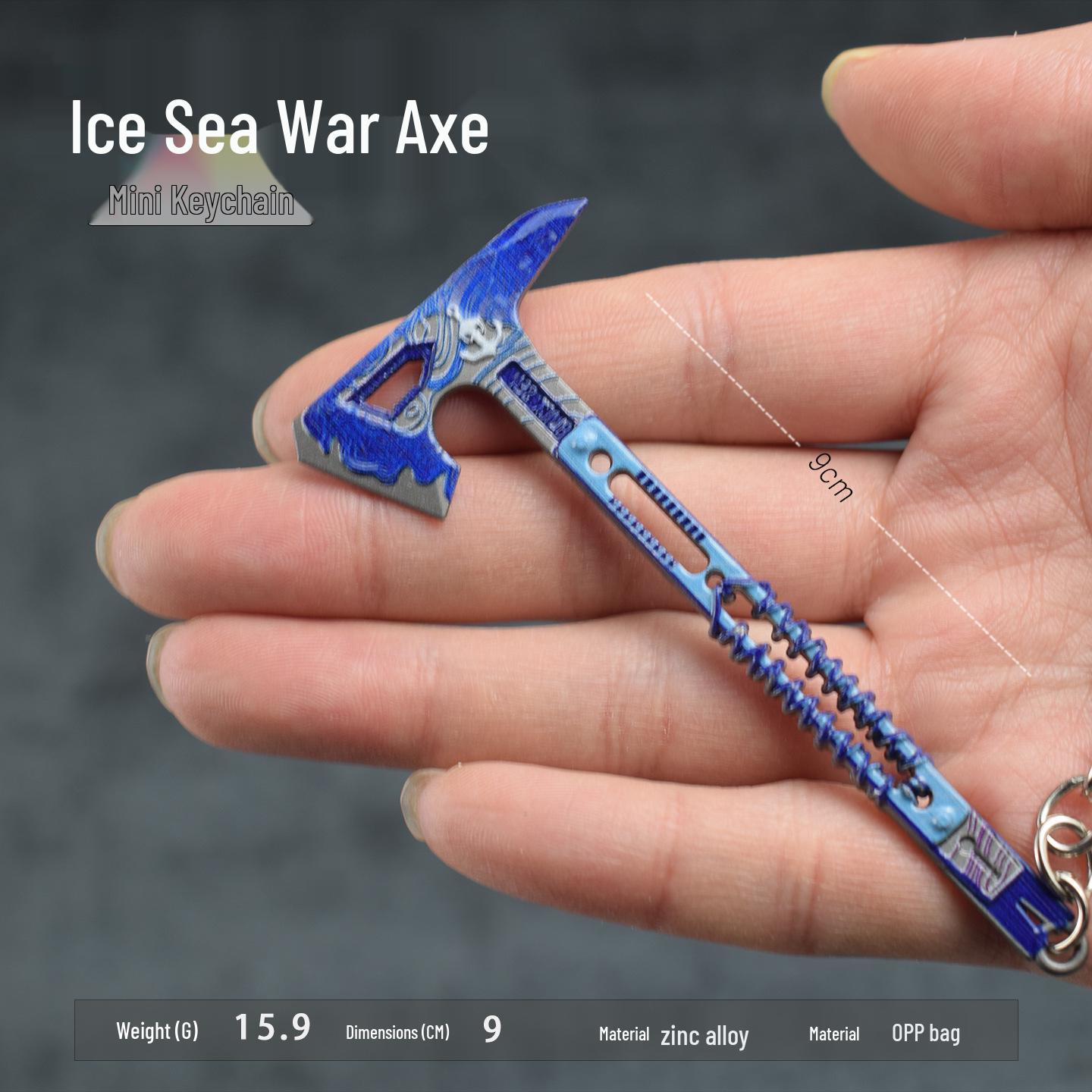 Polaris Black Sea Axe: Shadow Blade, Red Owl Flying Dagger Mini Model Ornament