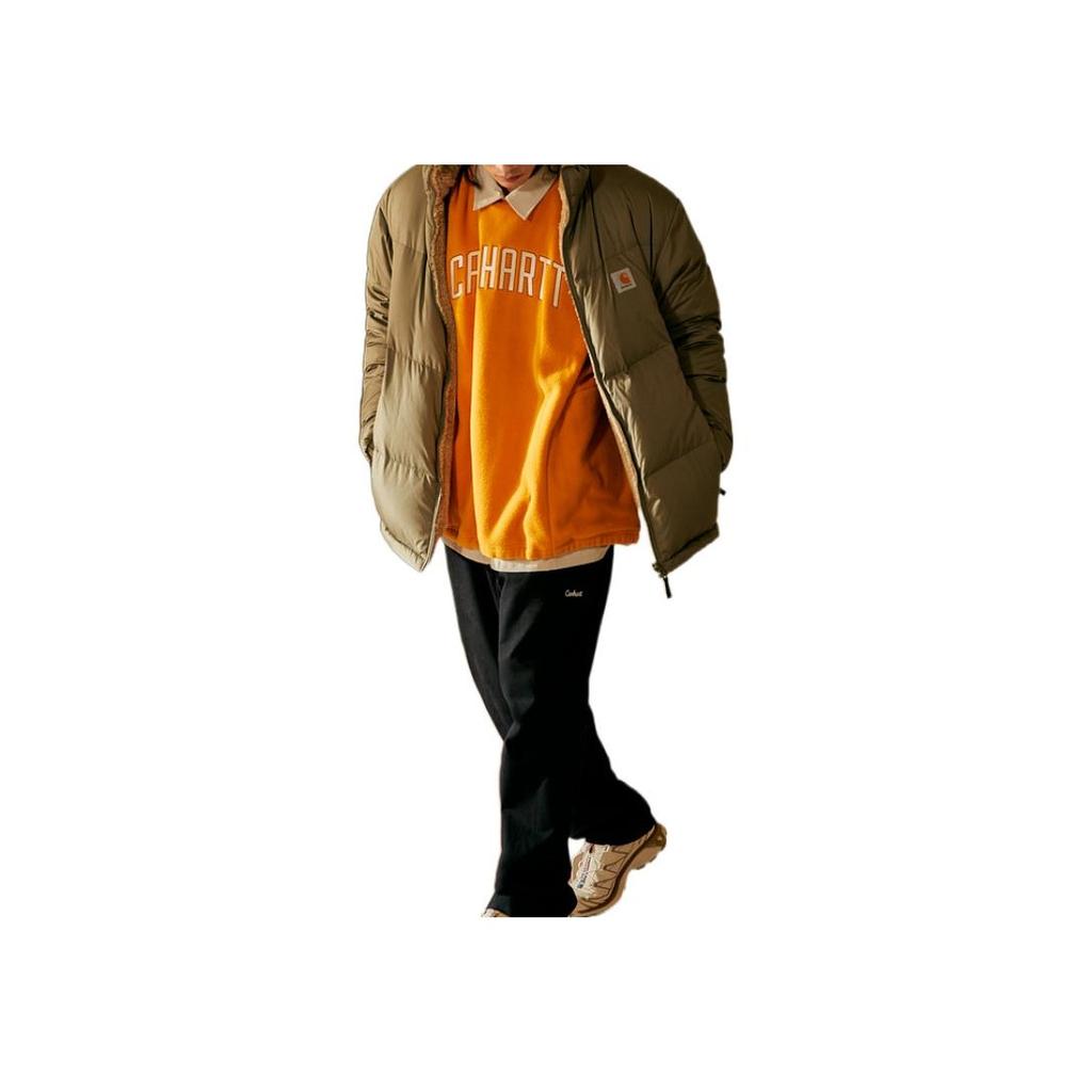 Carhartt WIP FW22 Logo Fleece Sweatshirt Men Sweatshirt Orange CHXSWA222040J-ORL