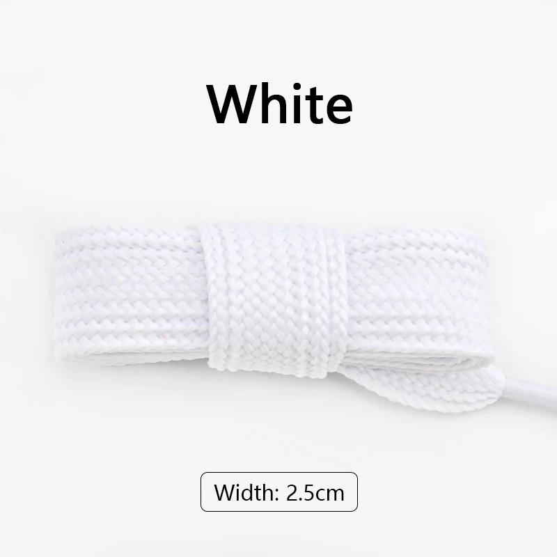 1Pair Flat Shoelaces for Sneakers AF1 Shoe Laces Width 2.5CM Shoelace Luxury Brand Laces Shoes 100/120/140/160cm Shoestrings