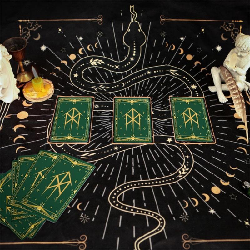 Reading Card Astrologys Tablecloth Altars Cloth Square Divinations Cards Table Cloth Witchcrafts Deck Cloth Enduring