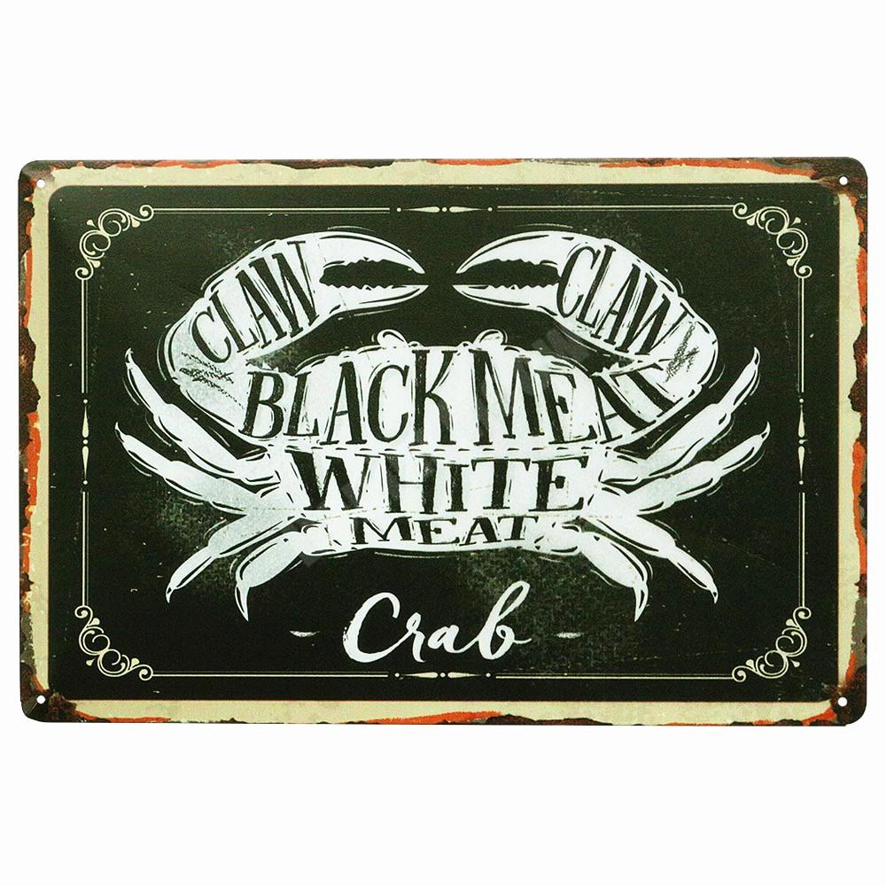 BUTCHER'S GUIDE Vintage Metall Zeichen Küche Dekorative Platten Plaque Cut Rindfleisch Pferd Huhn Schwein Poster Ente Wand Aufkleber N265