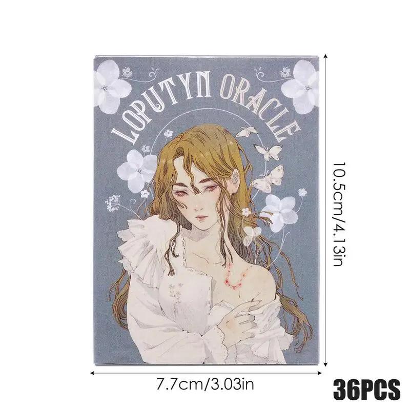 Loputyn Oracle Cards A 36Pcs Deck English Visions Divination Party Table Game Card