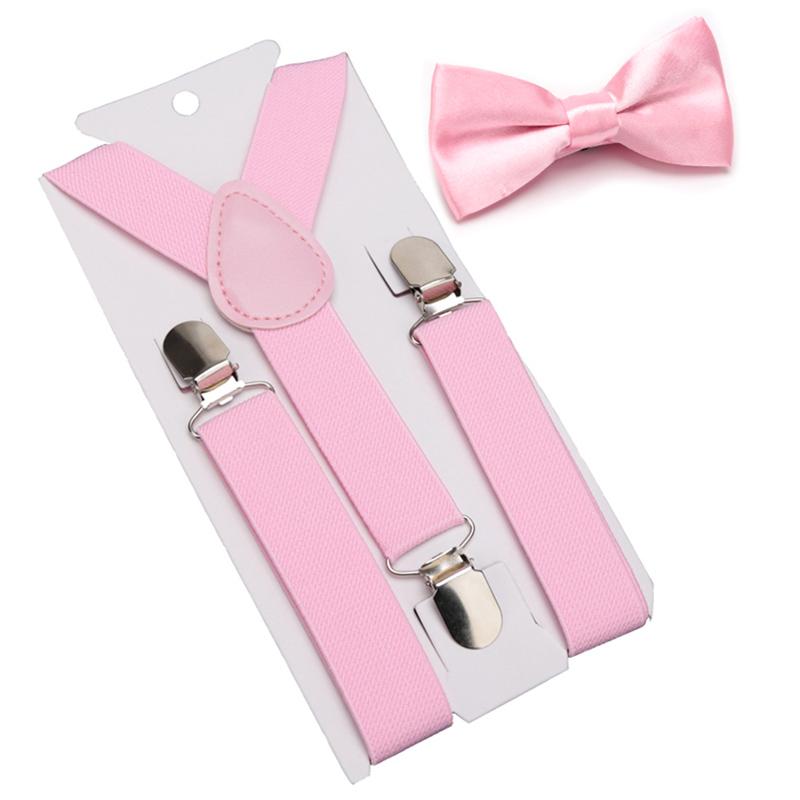Suspenders Bowtie Set Kids Boy Girl Childrens Christmas Gift Designer Adjustable Y-Back Braces Wedding Clothing Accessories