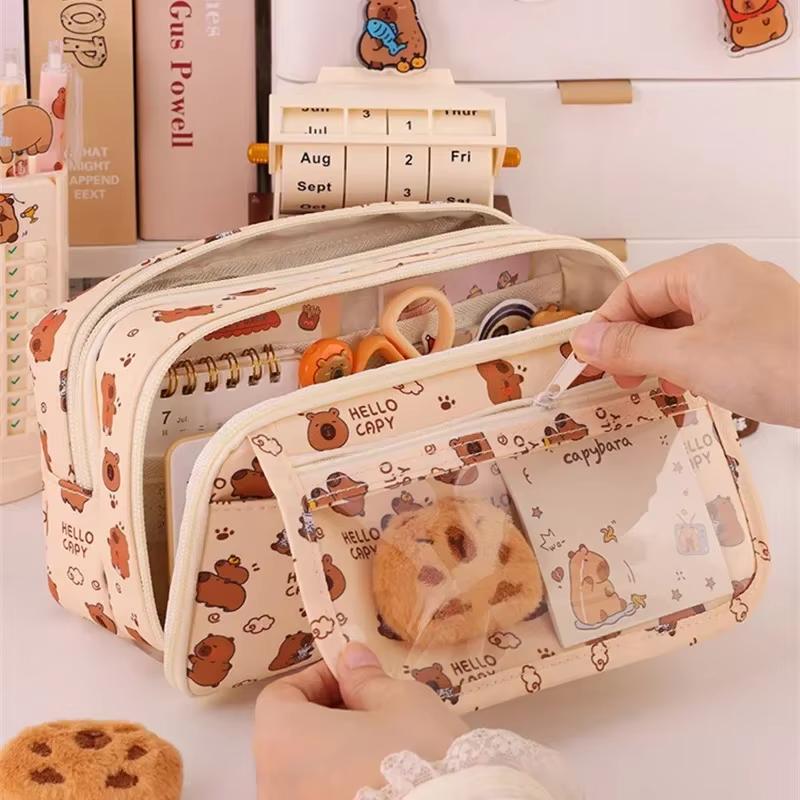 Kawaii Large-Capacity Pencil Case 2025 New Design Cute Itabag Stationery for Primary School Students Boys & Girls