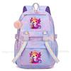 Zaino Boba Axolotl Arcobaleno Carino Cartone Animato Mochi Zaino Scolastico per Ragazze Zaino Giornaliero Casual Grande Leggero Zaino per Libri