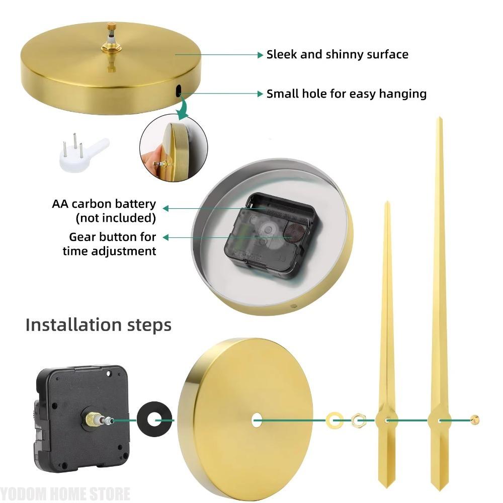 Gold Giant Roman Numerals Frameless Mirror Big Wall Clock Large 3D DIY Wall Clock Wall Stickers Decoration for Home Living Room