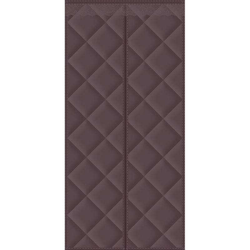 

Зимова вітрозахисна тепла бавовняна дверна штора Потовщена побутова система кондиціонування повітря Теплоізоляція Вітроблокуюча магнітна антихолодна перегородка 70*200cm кавовий