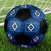 SIZE 5 Hamburger SV Soccer Ball Colorful All Ages Machine Stitched PVC Competition Ready Durable High-Bounce