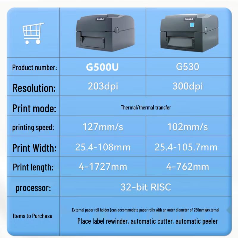 GODEX G500U Industrial Barcode Label Printer