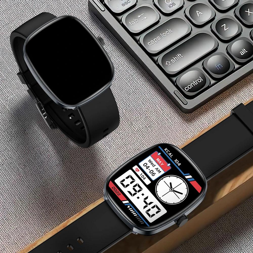 New Smart Watch Android IOS Phone 1.83" Color Screen Bluetooth Call Blood Oxygen/Pressure Monitoring Smart Watch Women Men