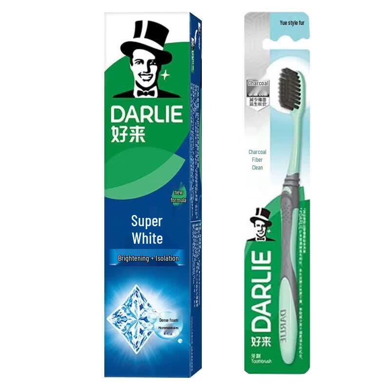 

Darlie Brightening Fluoride Toothpaste & Carbon Fiber Toothbrush Set
