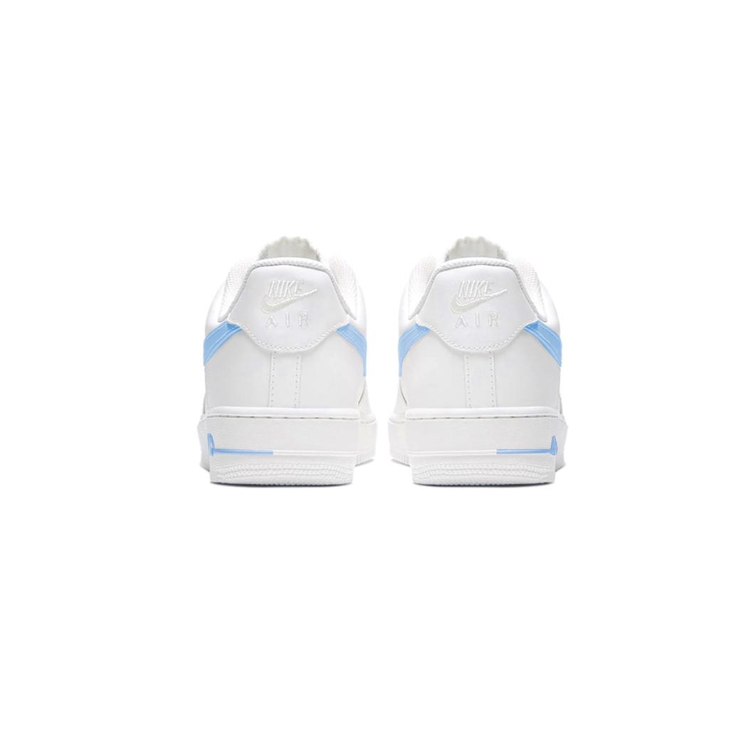 Nike Air Force 1 Slip Resistant, Abrasion Resistant, Lightweight Low top Skateboard Shoes Unisex White Blue CW2288-111(Team448-air)