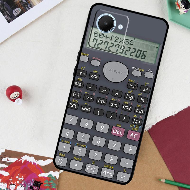 Unique Calculator design For Realme GT 7 Pro GT 6 5 6T 10 11 12 13 14 Pro Plus C61 C53 C51 C21Y C25S C75 C55 C67 Case Realme C67 4G