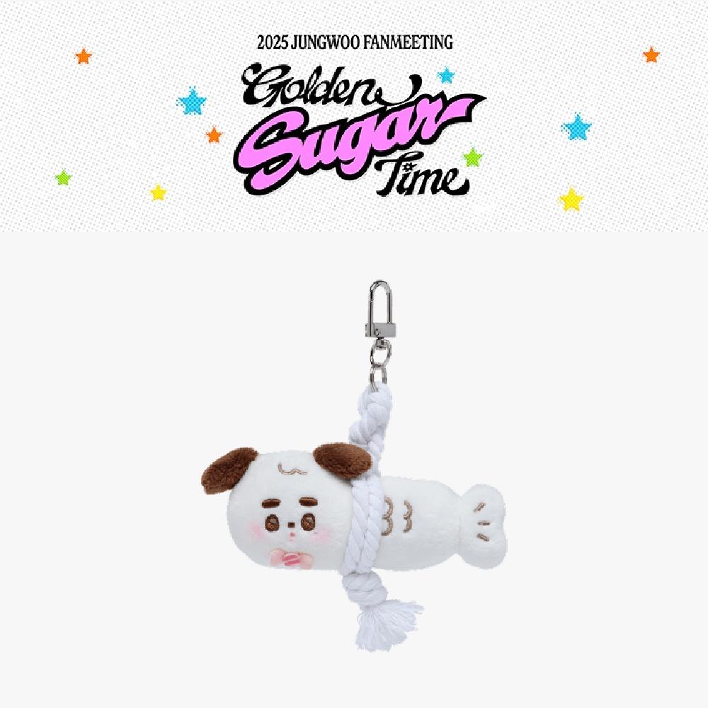

Pre-order 2025 JUNGWOO Fanmeeting Golden Sugar Time Good Luck Doll Key Ring