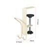 1/2PCS Adjustable Hook 2 In 1 Desk Backpack Hook No-Drill Clip Stocking Mantles Hanger Multifunction Table Hook For Storage