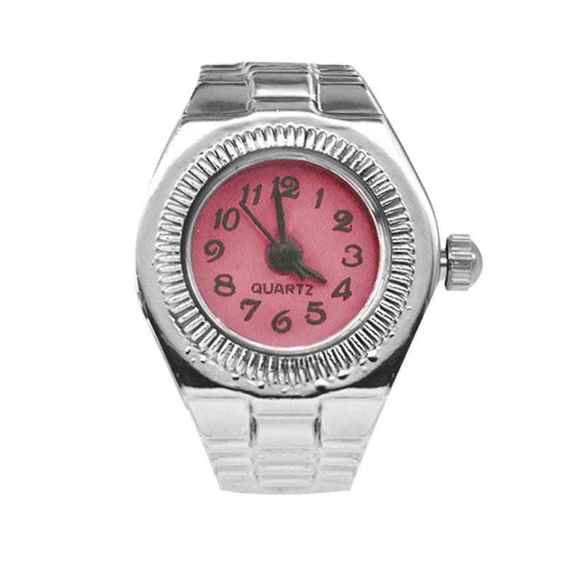 Montre Bague Rétro Terreuse Disco Quartz - Unisexe Adorable Design Diamants Entiers