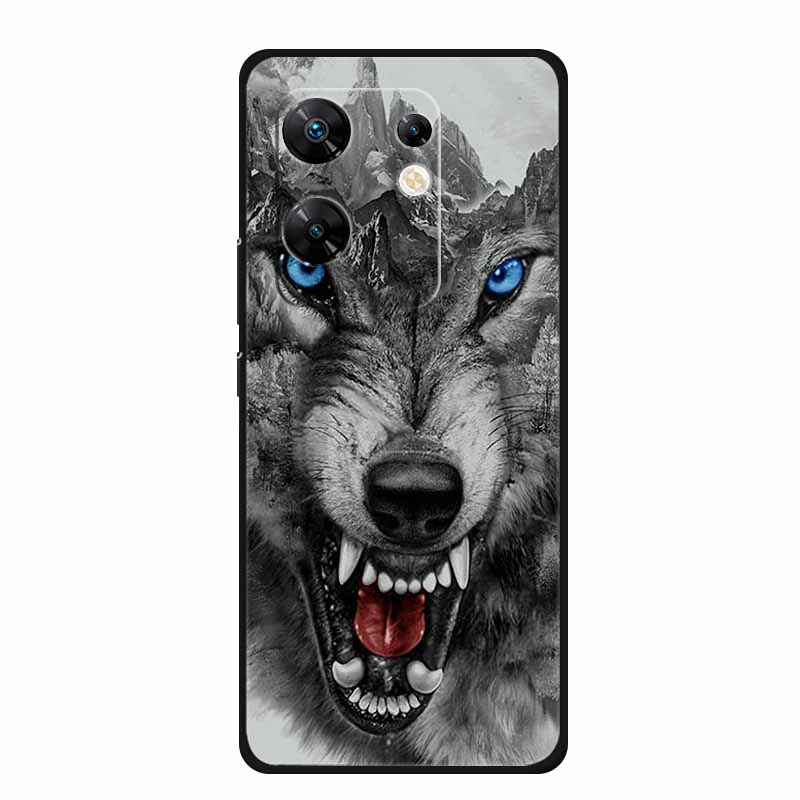 For Infinix Zero 30 4G Case Animals Soft Silicone TPU Back Cover Phone Cases For Infinix Zero30 4G X6731B Bumper Wolf Cool Coque