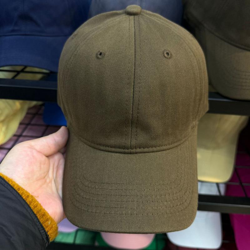 Customized Light Board Soft Top Versatile Cap Men'S Summer Street Spring Summer Autumn Solid Color Baseball Cap Children