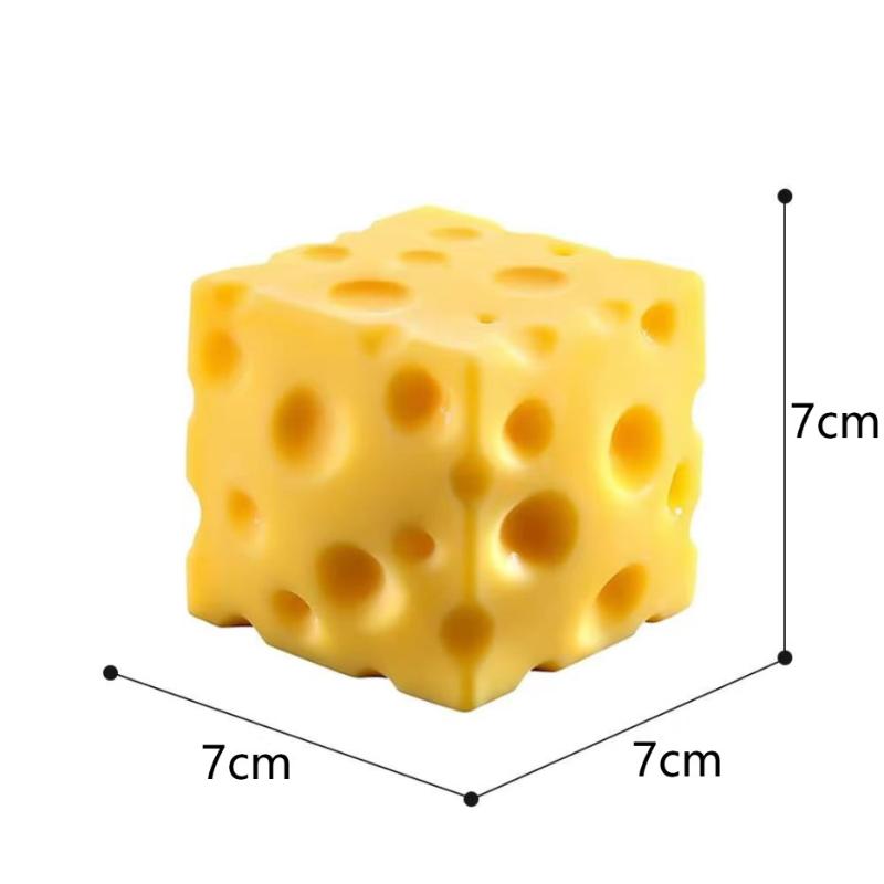Stress Relief Cheese Toy Elastic Squeeze Toy Slow Rebound Anxiety Relief Anti-Stress Funny Toy Decompression
