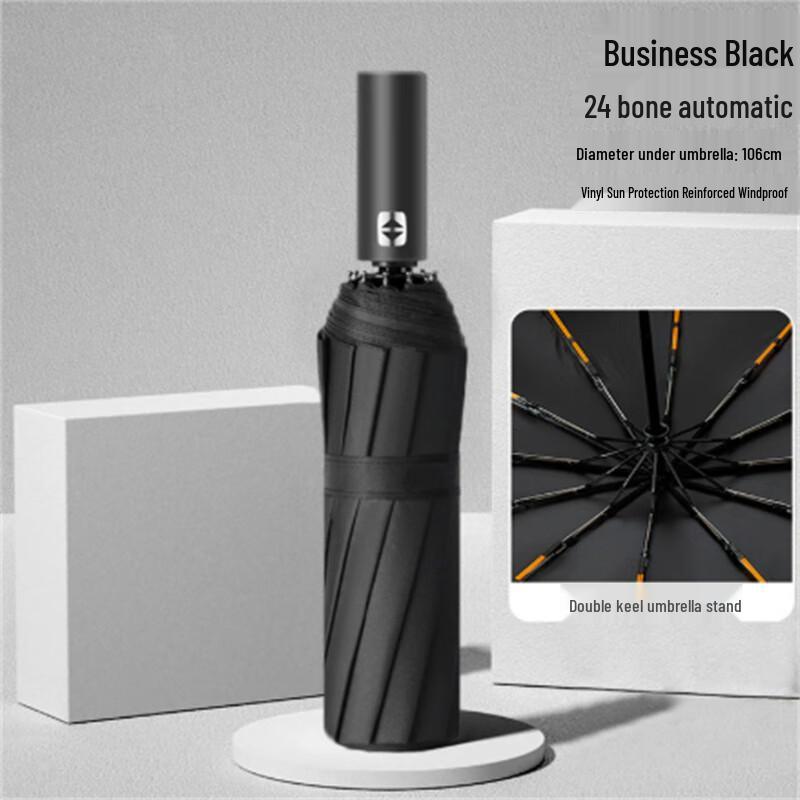 

Automatic Black UV Protection Travel Umbrella - 10 Pack