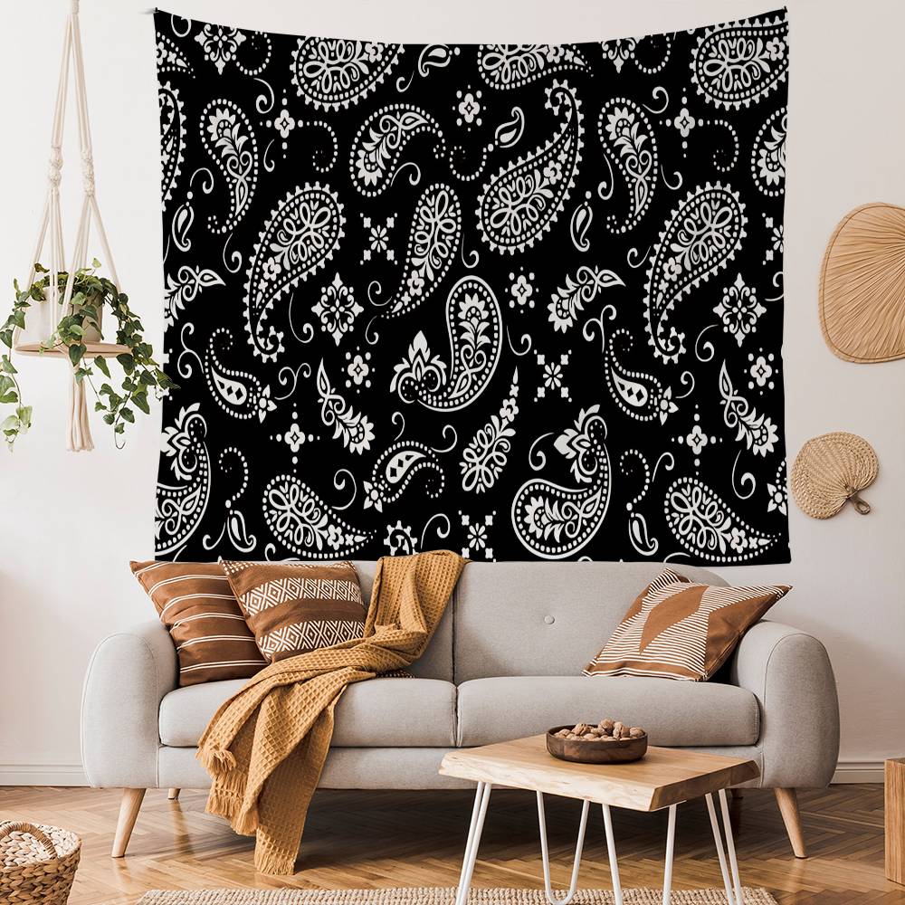 Bandana Pattern Hanging Bohemian Tapestry Bohemian Wall Tapestries Mandala Kawaii Room Decor
