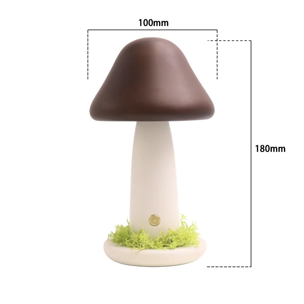 Warm Light Mushroom LED Night Light Beech Wood LED Light Twisted Mushroom Nightlight High Quality Three Colors