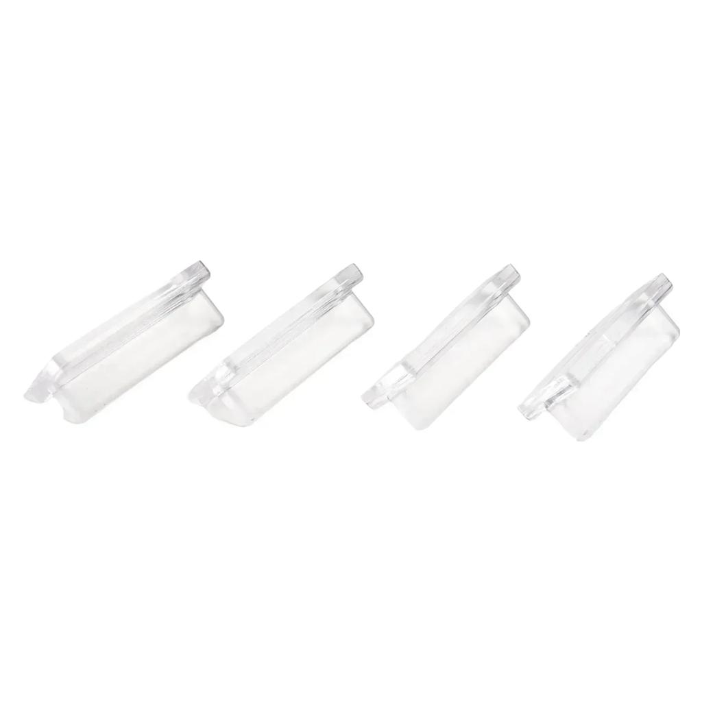 Transparent Push Pull Handles Set of 4 Ergonomic Designs for Cabinets Drawers and Other Furniture Applications