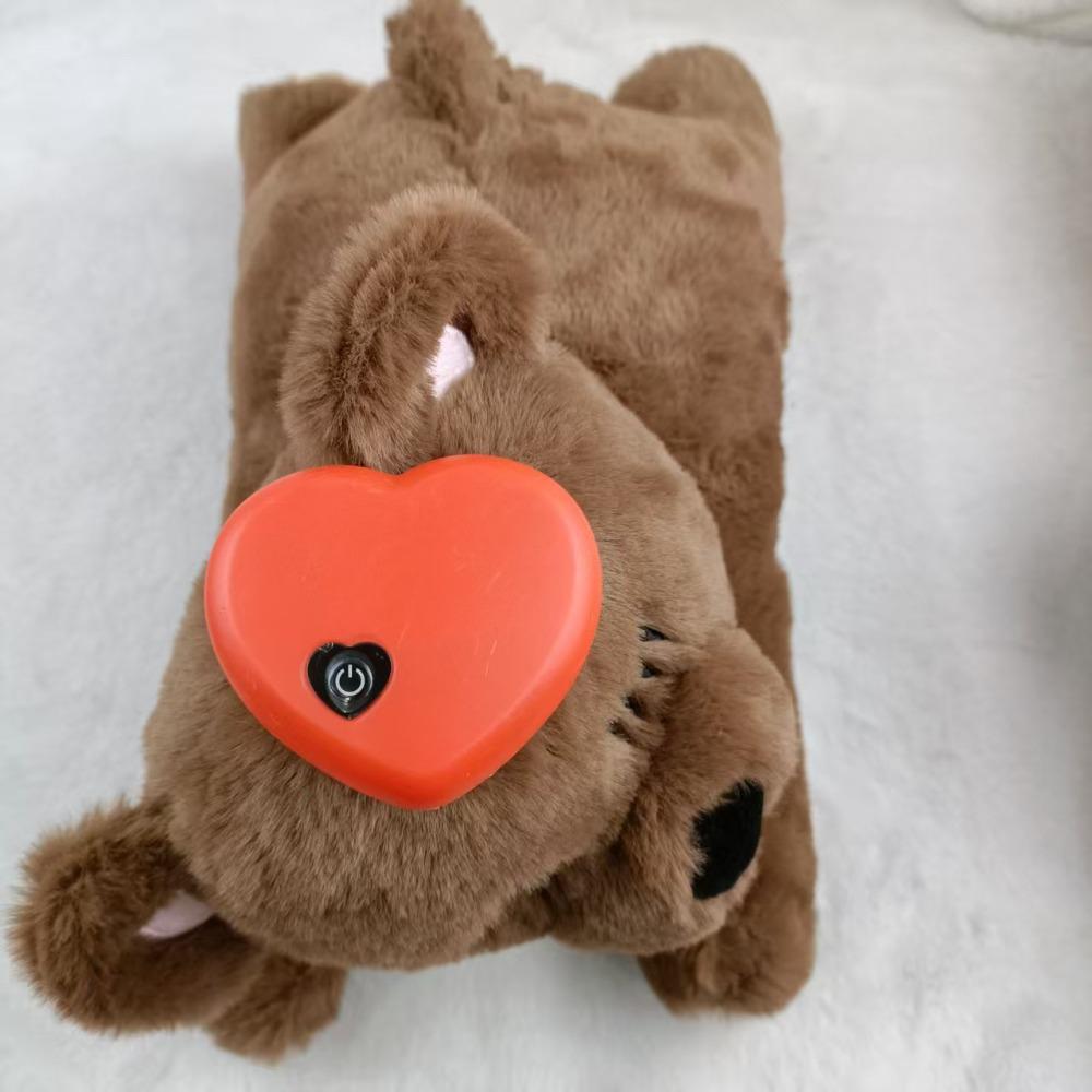 Aiuto per il Sonno Cane Sollievo Ansia Cuscino Peluche Morbido Battito Cardiaco Cucciolo Peluche Casa Sonno