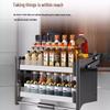 Kitchen Pull-Down Lifting Cabinet Storage System