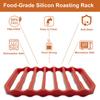 1PC 2PCS Silicone Roasting Rack, for Baking Canning Cooking Steaming, Non Stick, Easy To Clean, Heat Resistant, Cooling Rack