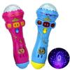 6 In LED Projektion Mikrofon Flash Mikrofon Licht emittierende kinder Spielzeug Kinder Geschenk