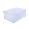 6er-Pack durchsichtige Schuhaufbewahrungsboxen mit stapelbarem, faltbarem Design, robuste staubdichte Organizer für ordentliche Schuhschränke