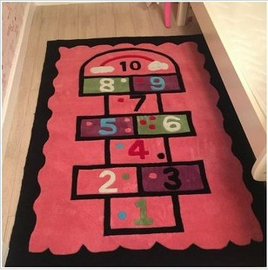 Nordic Tie-Dye Non-Slip Plush Carpet for Living Room & Bedroom - Children's Sofa Rug