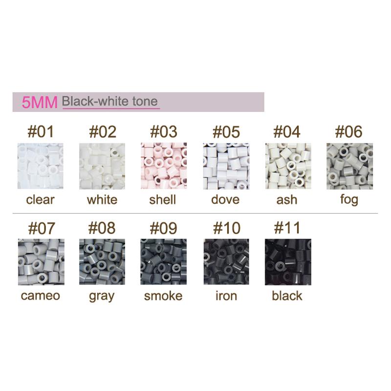 Graue Farbe 5mm 1000 Stück YantJouet Hama Perlen für Kinder Bügelperlen DIY Puzzles Pixel Art Geschenk Kinderspielzeug
