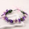 Coroa de Flores de Fada Para Mulheres Faixa de Cabelo de Flor Artificial Guirlanda Faixa de Cabeça Floral Meninas Acessórios de Cabelo para Fotografia ao Ar Livre na Praia