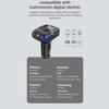 Bluetooth 5.3 Car FM Transmitter PD 30W Dual USB 4.2A Fast Charger Ambient Light Handsfree Radio Modulator MP3 Player Support TF U Disk