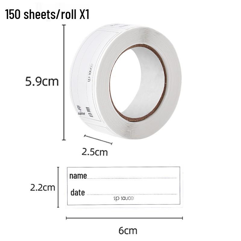 Waterproof Self-Adhesive Kitchen Refrigerator Classification Stickers for Easy Handwritten Food Storage.